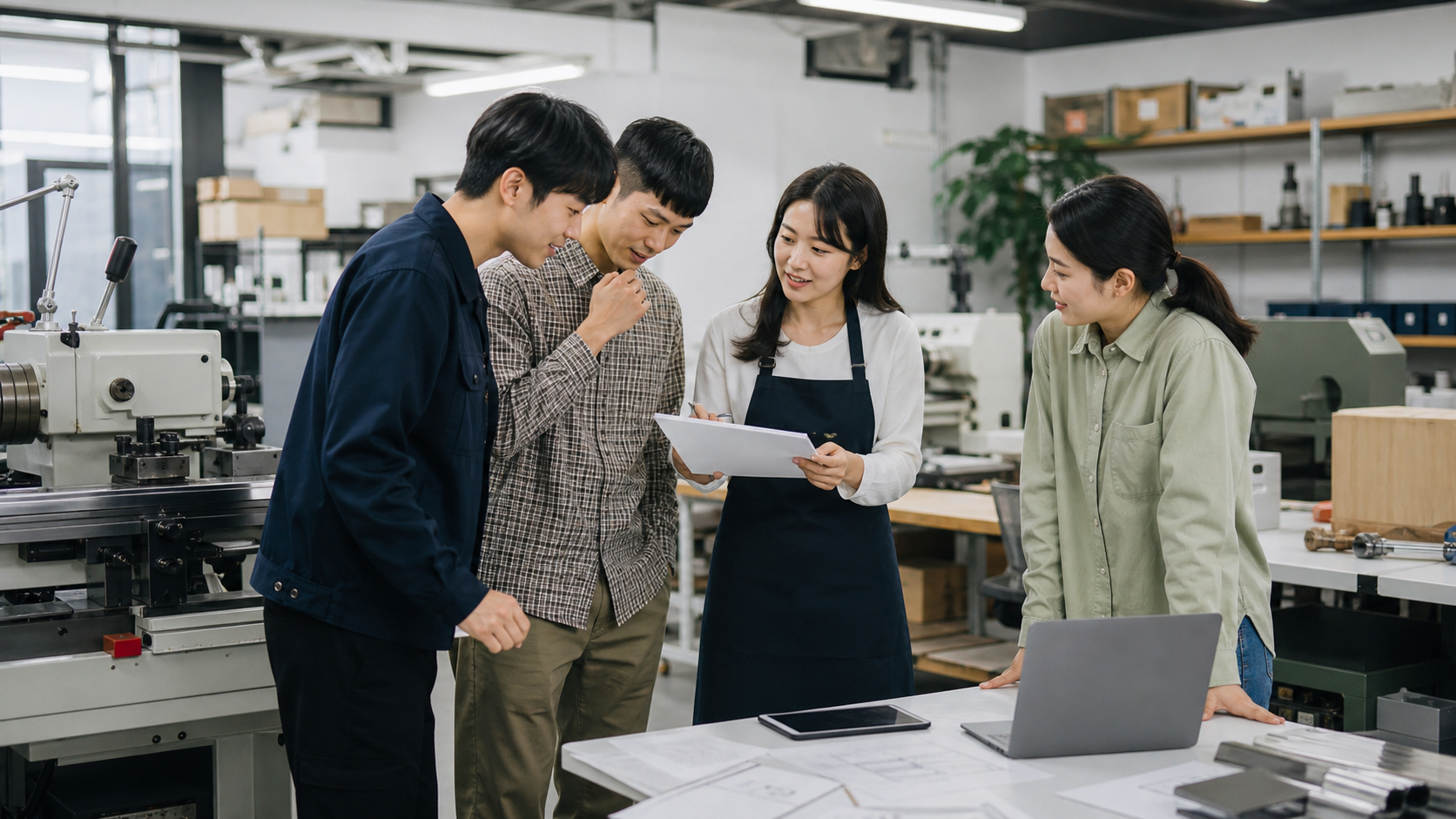 사회적경제기업 작업장의 생산 장비
