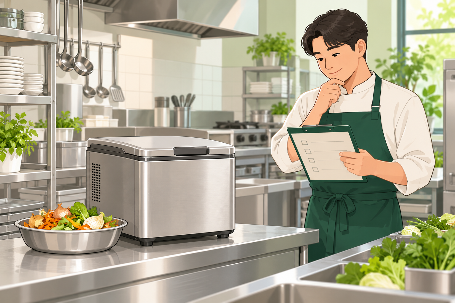 [서울 송파] 250㎡ 미만 일반음식점 감량기 구입비 50% 지원 설명 삽화