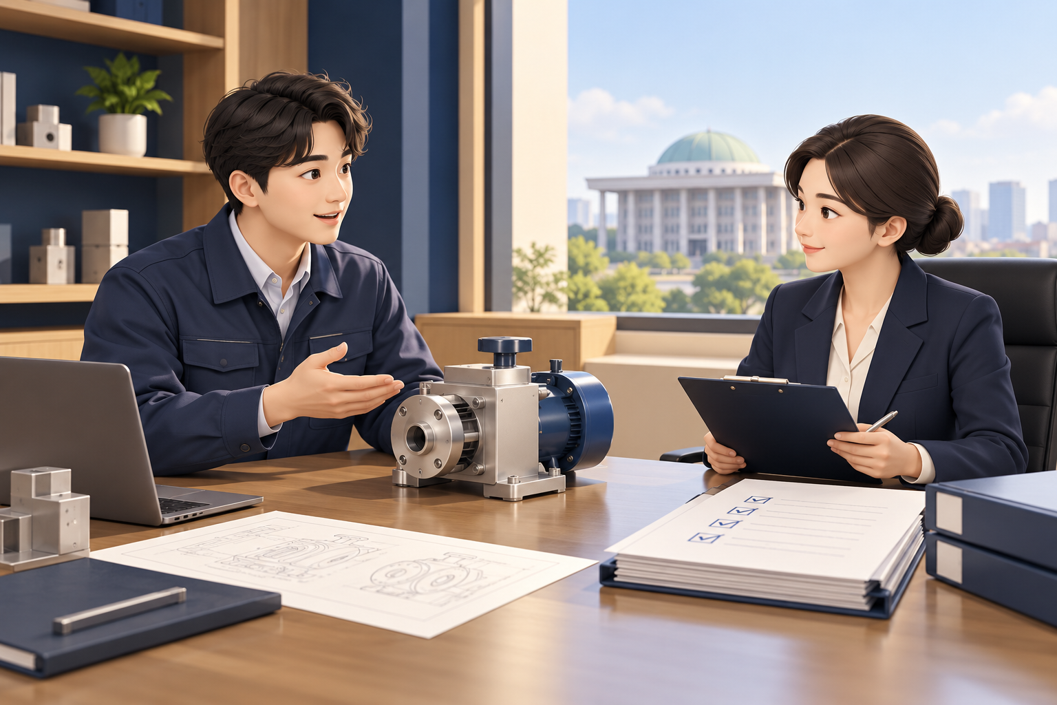 인증 제품 시범구매 상담 설명 그림